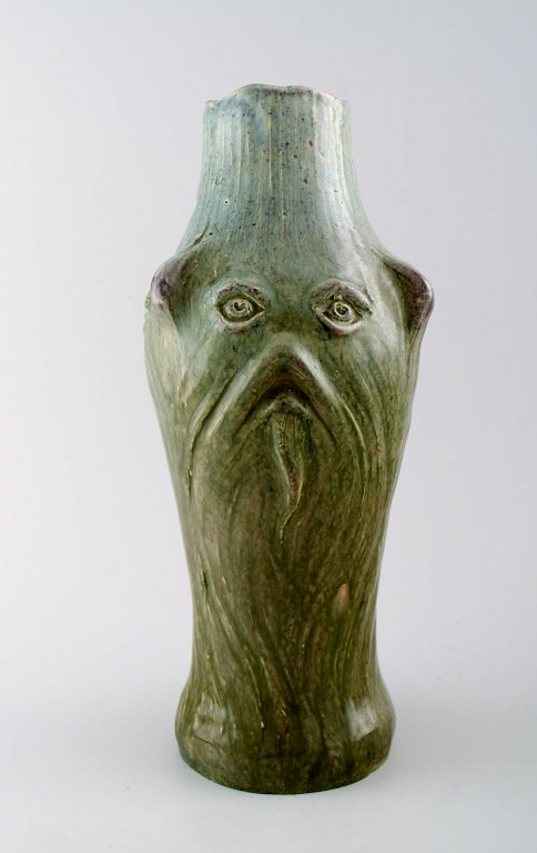 Stor Höganäs Art Nouveau keramikvase. Grotesker.
Stemplet, ca. 1900.