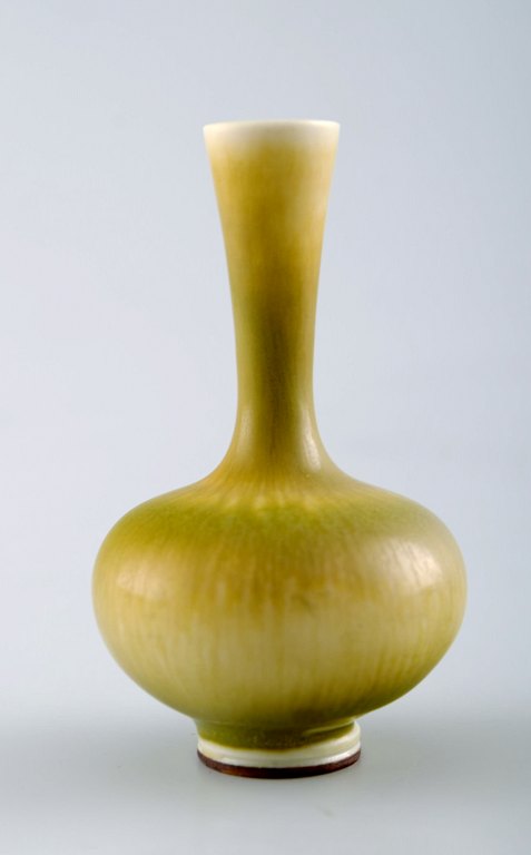 Berndt Friberg Studio ceramic vase. Modern Swedish design. Unique, handmade.