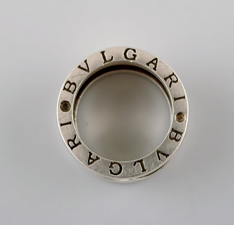 Bulgari ring af sterlingsølv.