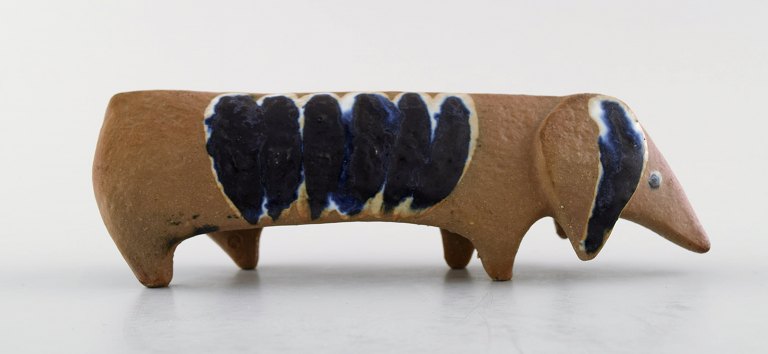 Lisa Larson Gustavsberg dachshund in ceramics.
