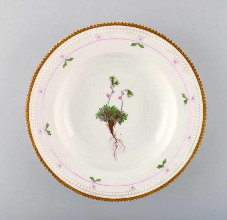 Royal Copenhagen flora danica style, deep plate.
