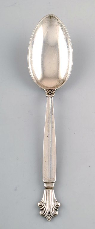 Georg Jensen silver Acanthus silverware, Georg Jensen dinner spoon/soup spoon.