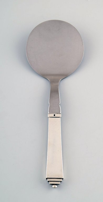 Georg Jensen sterling silver pyramid serving spade/cake spade.
