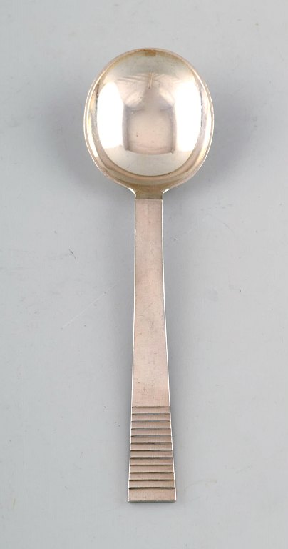 Georg Jensen Parallel. Sugar/Marmelade spoon in sterling silver.
