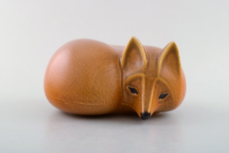 Lisa Larson for Gustavsberg 1977, large red fox from the series Skansen.
