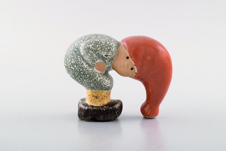 Rare Lisa Larson for Gustavsberg. Elf in glazed stoneware. 1990