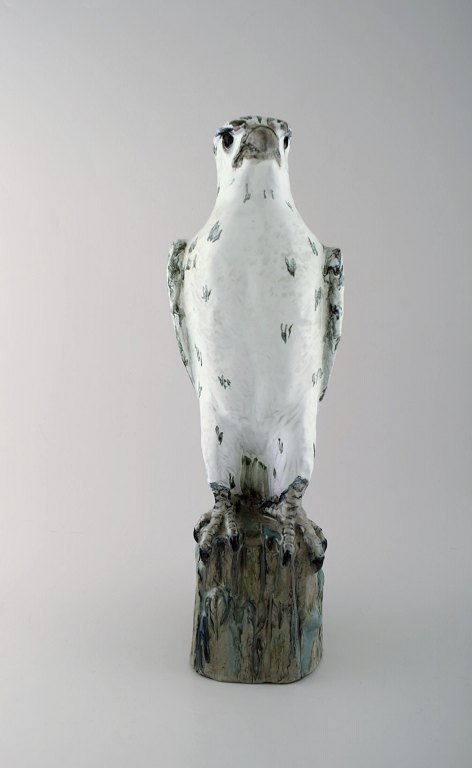 Gudmundur Mar Einarsson  b. Middal 1895 d. 1963:
Icelandic falcon of art pottery decorated with gray, green, brown and white 
glaze.