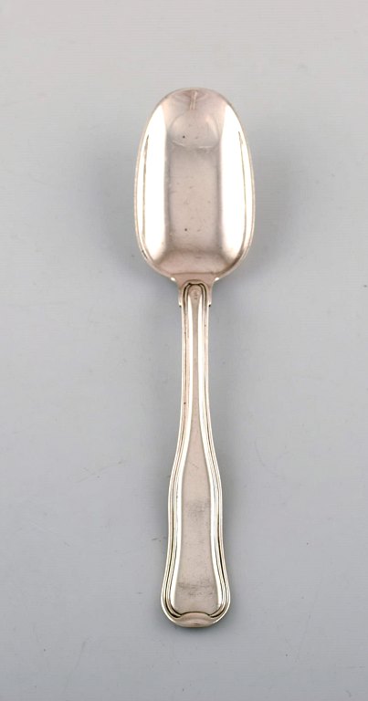 Rare Georg Jensen Old Danish dessert spoon in sterling silver. 
