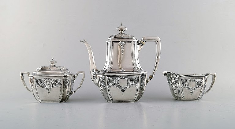 Tiffany & Company (New York). Kaffeservice i sterlingsølv. Klassicistisk stil, 
1870