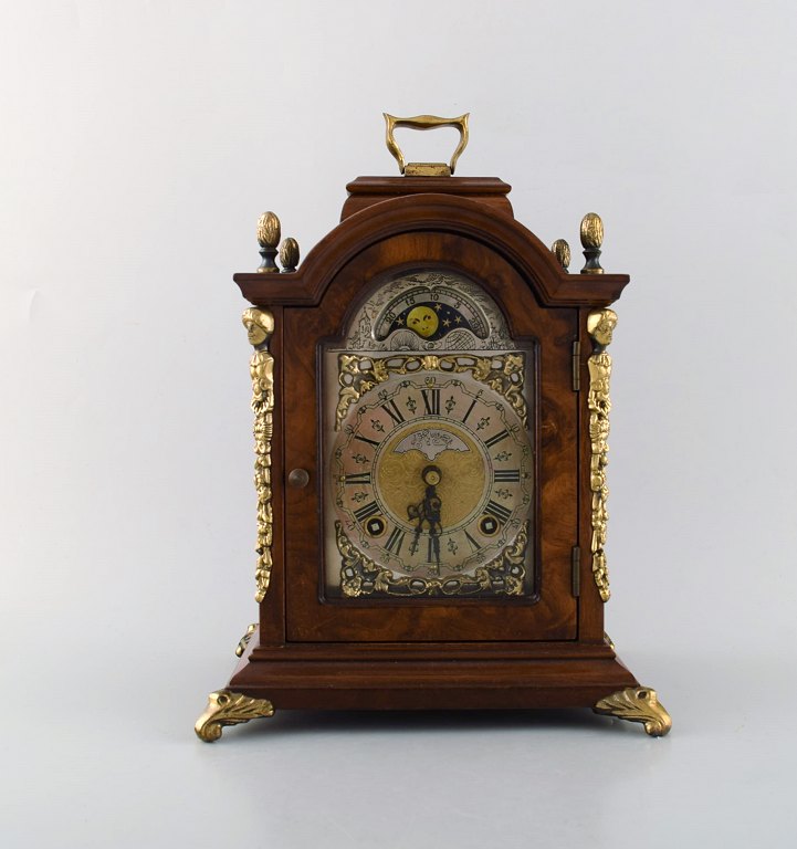 John Warmink, The Netherlands. Light clock in mahogany. 1950