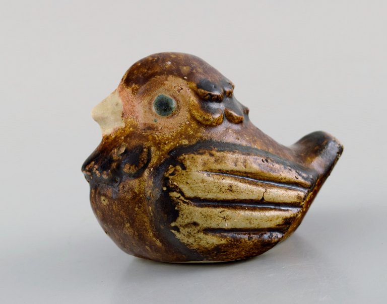 Fischer Stengods. Unique bird in glazed stoneware. 1960