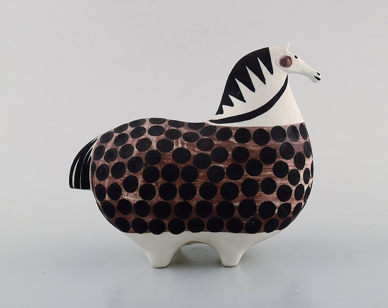 Rare Gustavsberg Studio Hand, horse by Stig Lindberg, Swedish ceramist. Mid 20th 
century.
