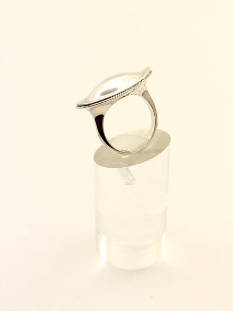 Georg Jensen Sterling silver ring size 55 fish dish shaped # 274.