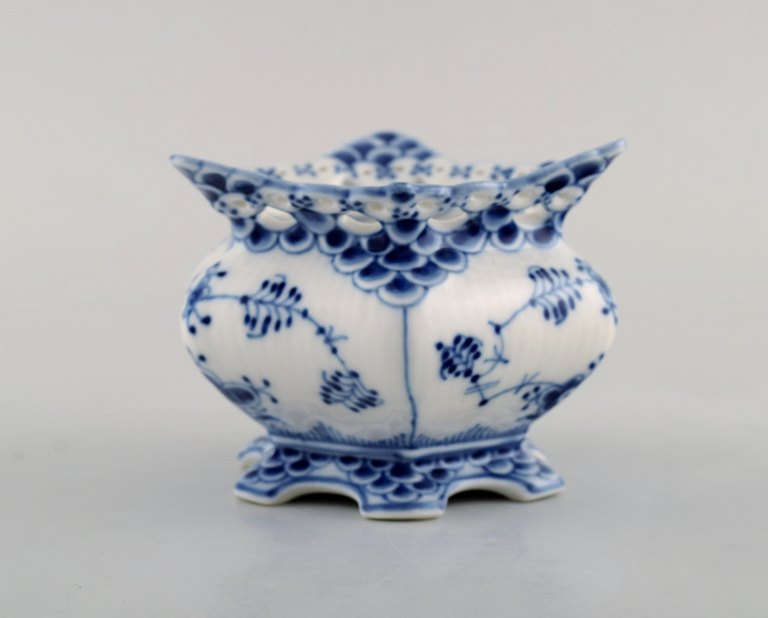 Royal Copenhagen Blue Fluted Full Lace sugar bowl in porcelain. Model Number 
1/1112.
