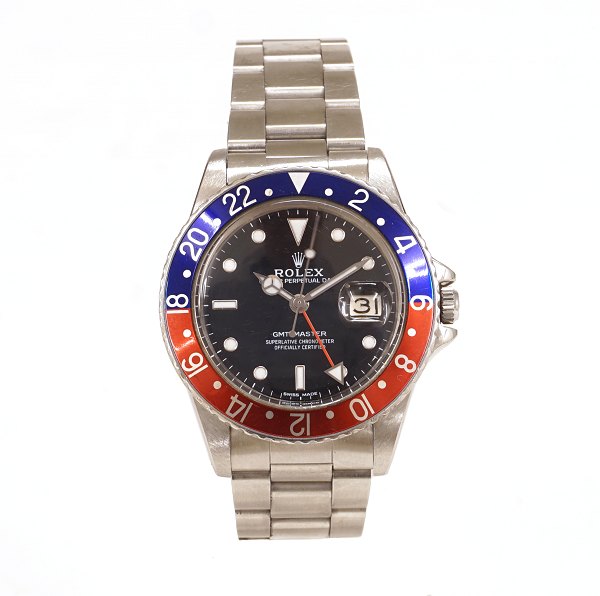 Rolex GMT Master Pepsi Steel. Ref. 16750. Year 1981. D: 40mm. Servicedial