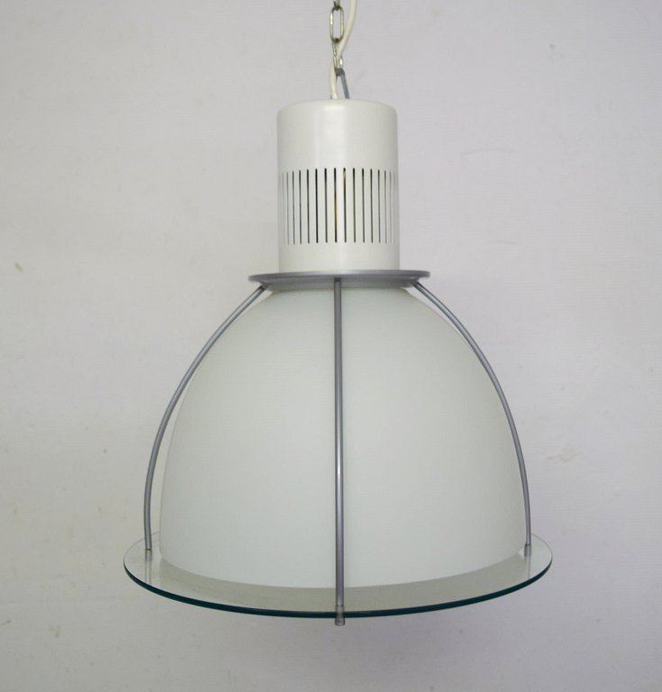 Thorn "Glacier 5515-16" pendant lamp in glass and steel. Danish design, 21st 
century. Four pieces in stock.
