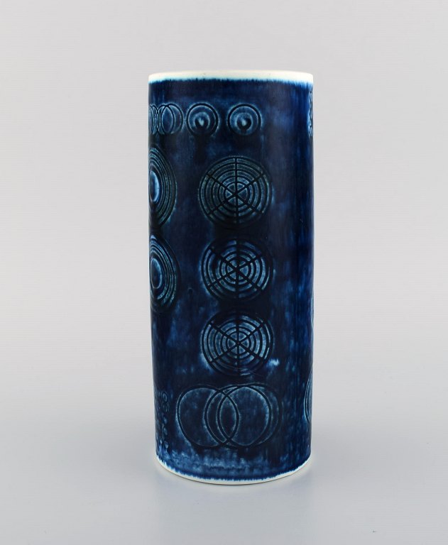 Olle Alberius for Rörstrand. Sarek vase i håndmalet glaseret keramik. Svensk 
design, 1960/70´erne.
