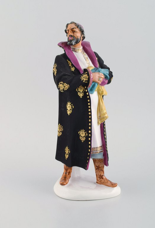 Rare Lomonosov porcelain figurine. F. I. Chaliapin in the role of Boris Godunov 
in M.P. Mussorgsky