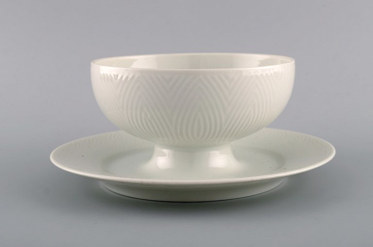 Royal Copenhagen. Salto Service, White. Sauce bowl. 1960s.
