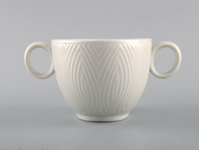 Royal Copenhagen. Salto Service, White. Sauce bowl. 1960s.
