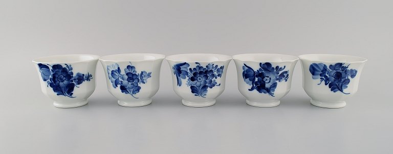 Royal Copenhagen Blue Flower Angular. Five cups without handles. Model number 10 
/ 8501A.
