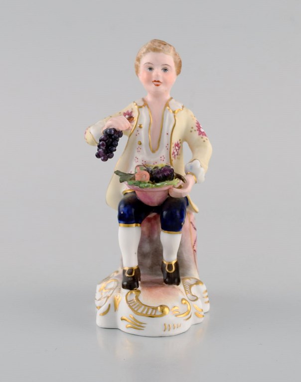 Royal Crown Derby, England. Hand-painted porcelain figure. "Fruitseller". 1930s.
