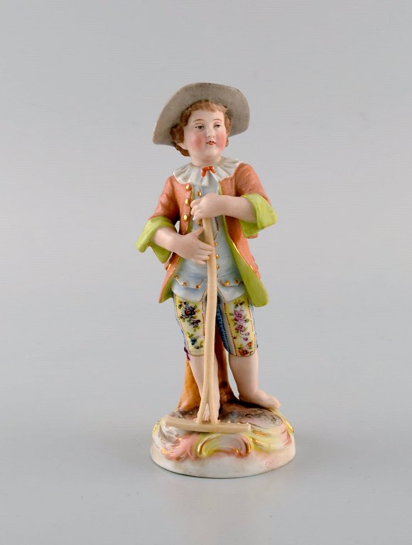 Tysk porcelænsfigur. Ung gartner. 1900-tallet.
