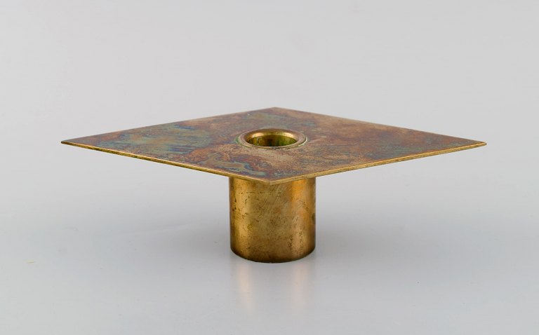 Sigurd Persson, Swedish designer. Candlestick in brass. 1970s.
