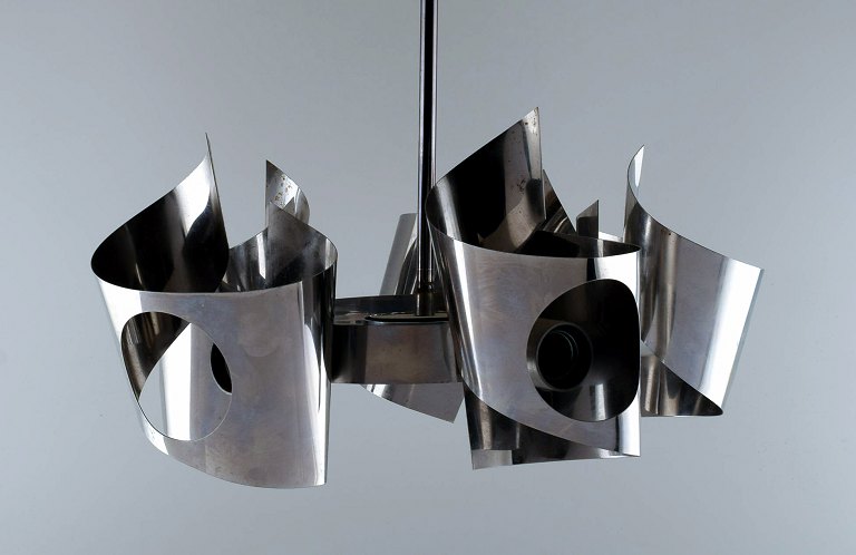 Max Sauze (f.1933), fransk designer. Pendel i aluminium. 1980