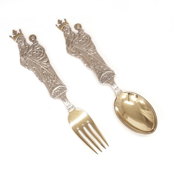 Christmas spoon and fork 1916