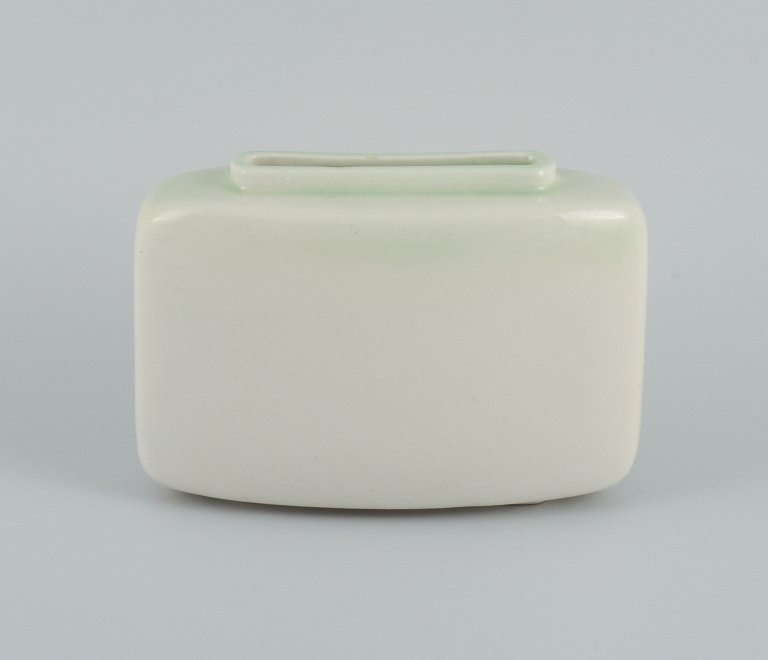 European studio ceramist, stylish ceramic vase in modernist form.