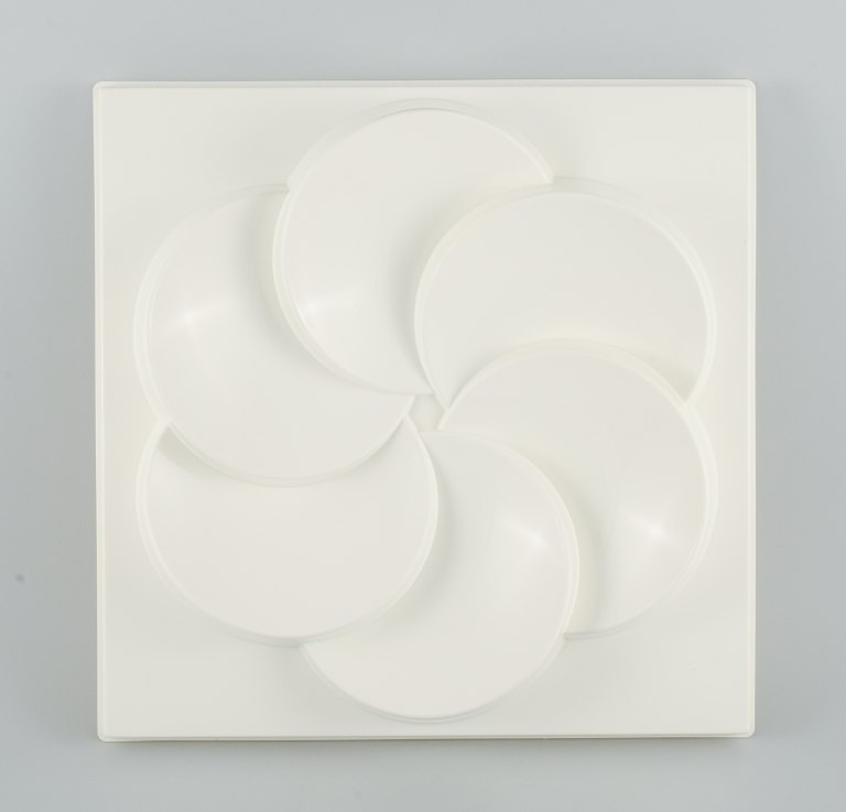 IKEA "Rabatt" wall decoration in white plastic.