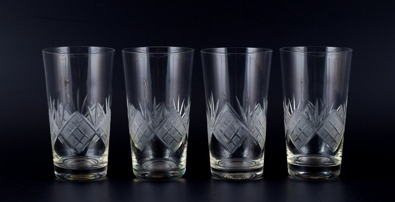 Wien Antik, Lyngby Glas, fire drikkeglas.