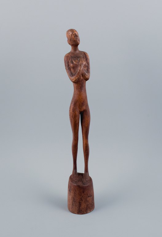 Otto Pedersen (1902 - 1995), Listed Danish artist, large handmade unique wooden 
sculpture.