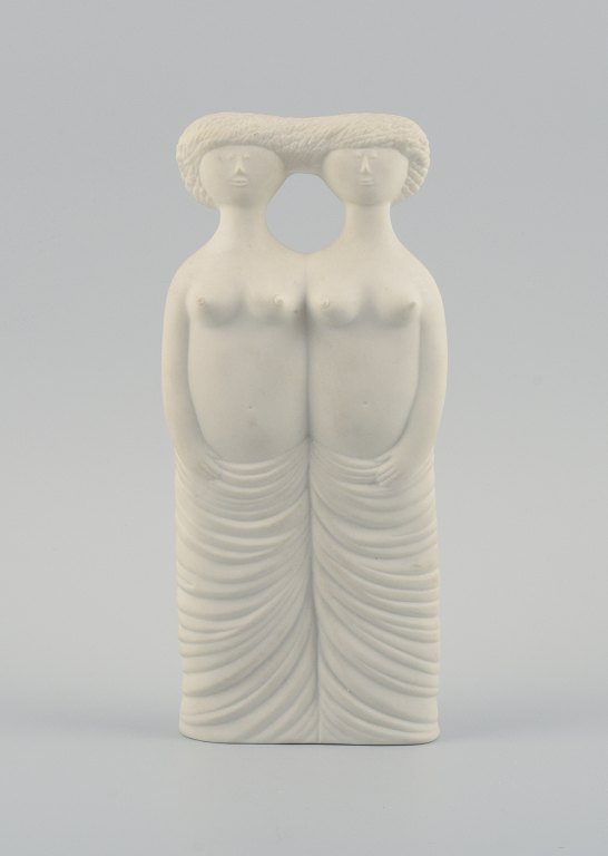 Stig Lindberg for Gustavsberg, Parian 2 - The Twins, figure in biscuit 
porcelain.