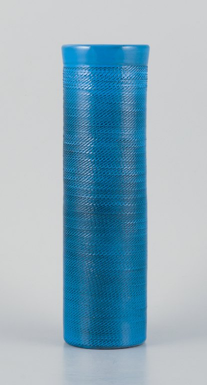 Ingrid Atterberg for Upsala-Ekeby, large "Bris" (breeze) ceramic vase in light 
blue glaze.