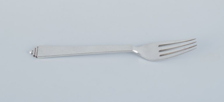 Georg Jensen Pyramid, dinner fork in 830 silver.