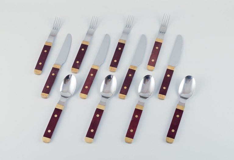 GAB-Gense, a complete set of dinner cutlery for four people in retro style.