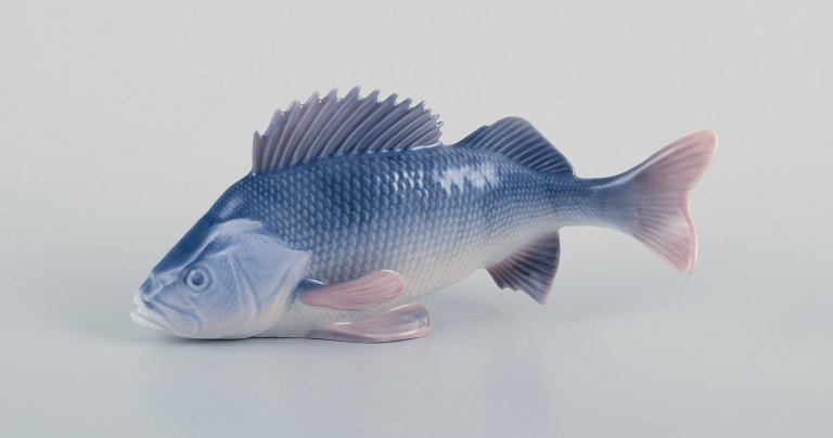 Royal Copenhagen, porcelain figurine of a perch.