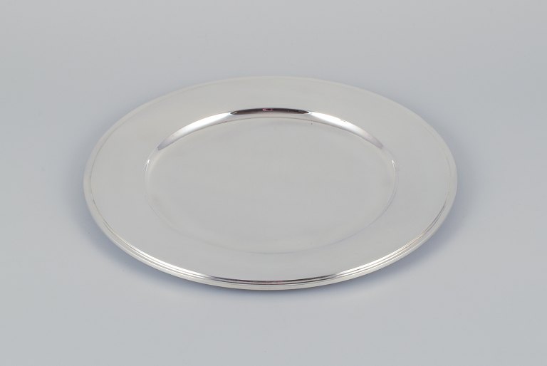 Harald Nielsen for Georg Jensen, charger plate in sterling silver.