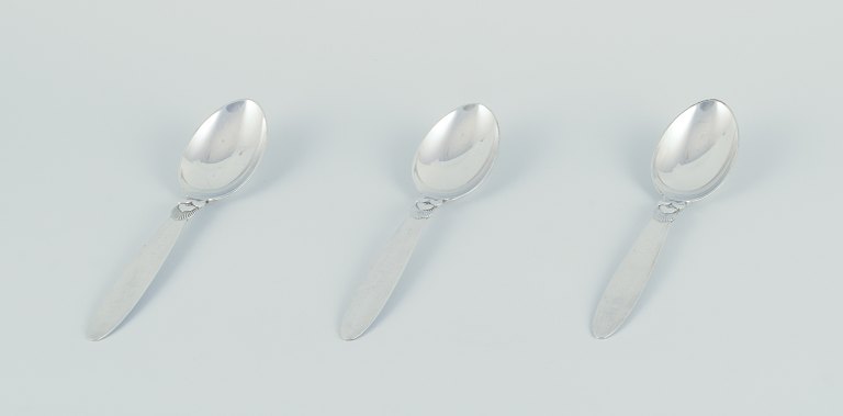 Georg Jensen Cactus. Set of three tablespoons in sterling silver.