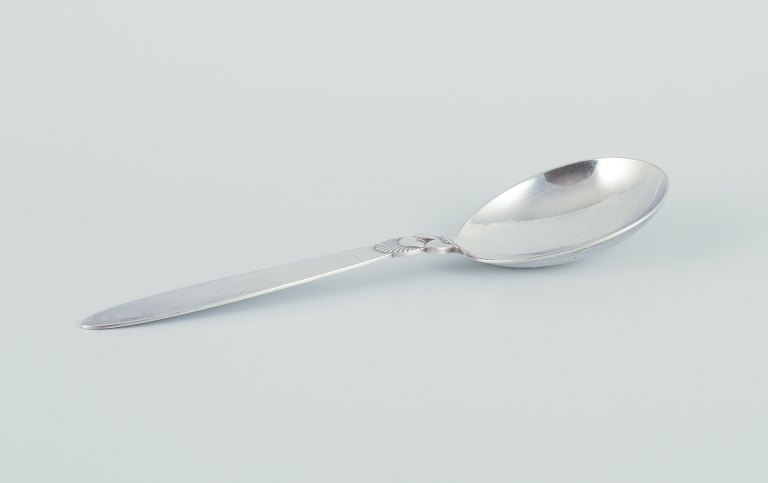 Georg Jensen Cactus. Serving spoon in sterling silver.