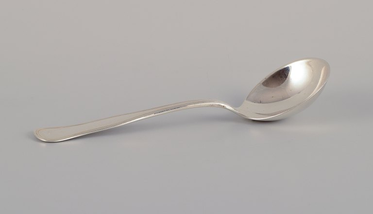 Cohr, Danish silversmith. "Old Danish" serving spoon in 830 silver.