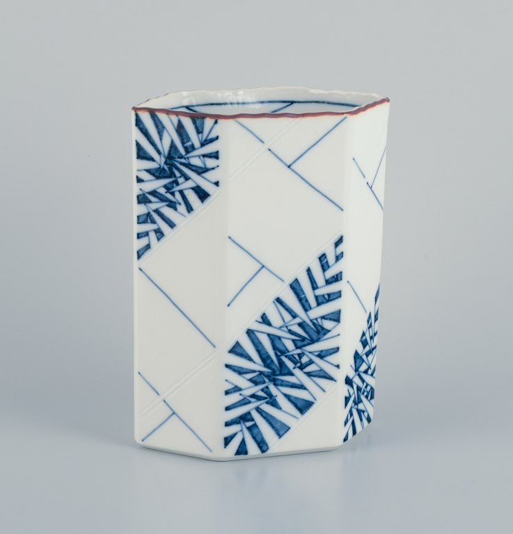 Anne Marie Trolle for Royal Copenhagen, porcelain vase in a modernist style.