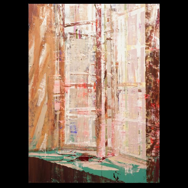 Lars Tygesen, b. 1979, oil on canvas. "Windows" Signed an dated Lars Tygesen 
2022. Size: 220x160cm