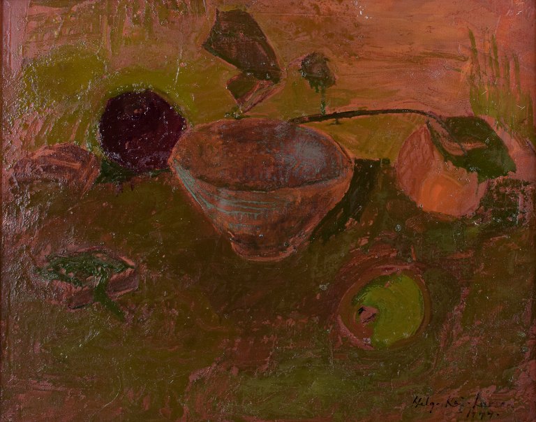 Helga Kai-Larsen, Swedish artist.Oil on canvas.