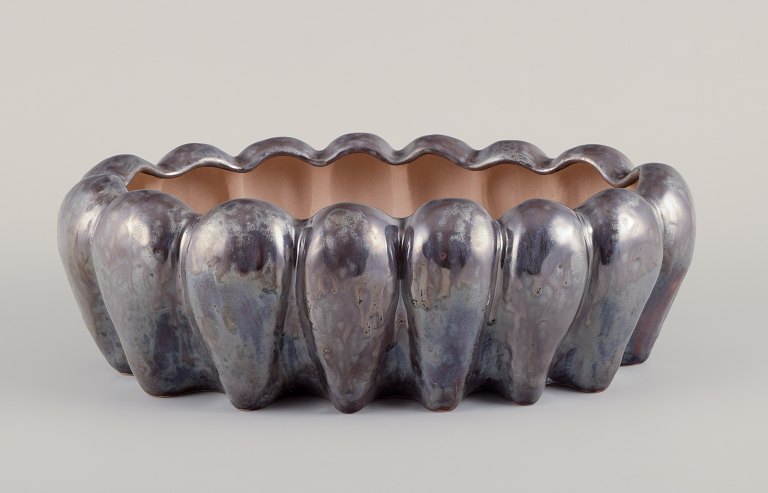 Christina Muff, Contemporary Danish ceramic artist (born 1971).
One of a kind hand built large stoneware vessel.