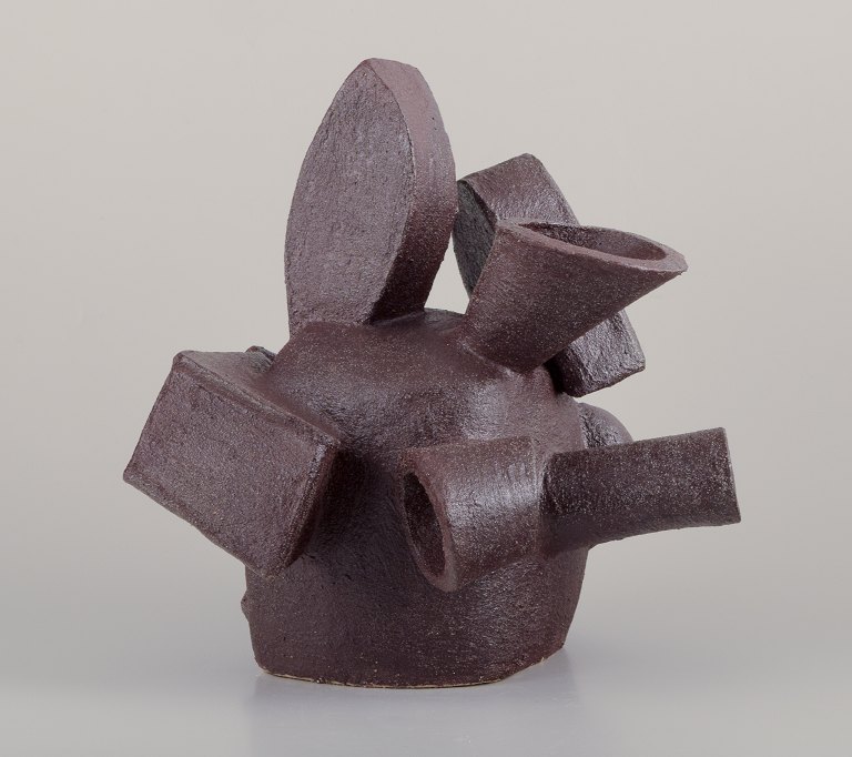 Christina Muff, Contemporary Danish ceramic artist (born 1971). 
Large sculpture, cubistic style