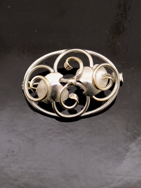 830 sølv vintage broche