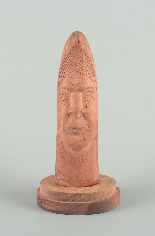 Greenlandica, wooden sculpture of a male figure.
